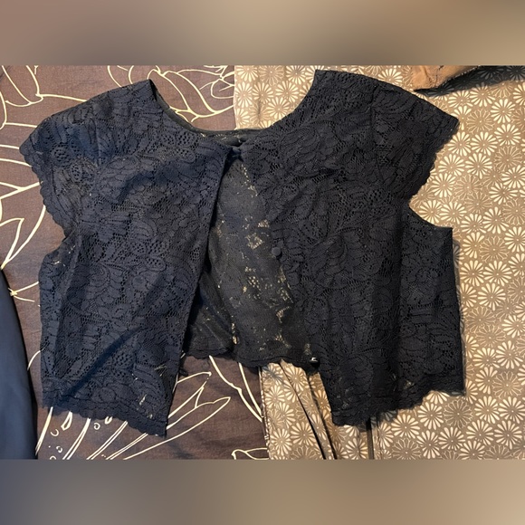 Jasmine Bridesmaid Dress- Long Sweetheart Neckline Poly Chiffon with Lace Top - Picture 8 of 11